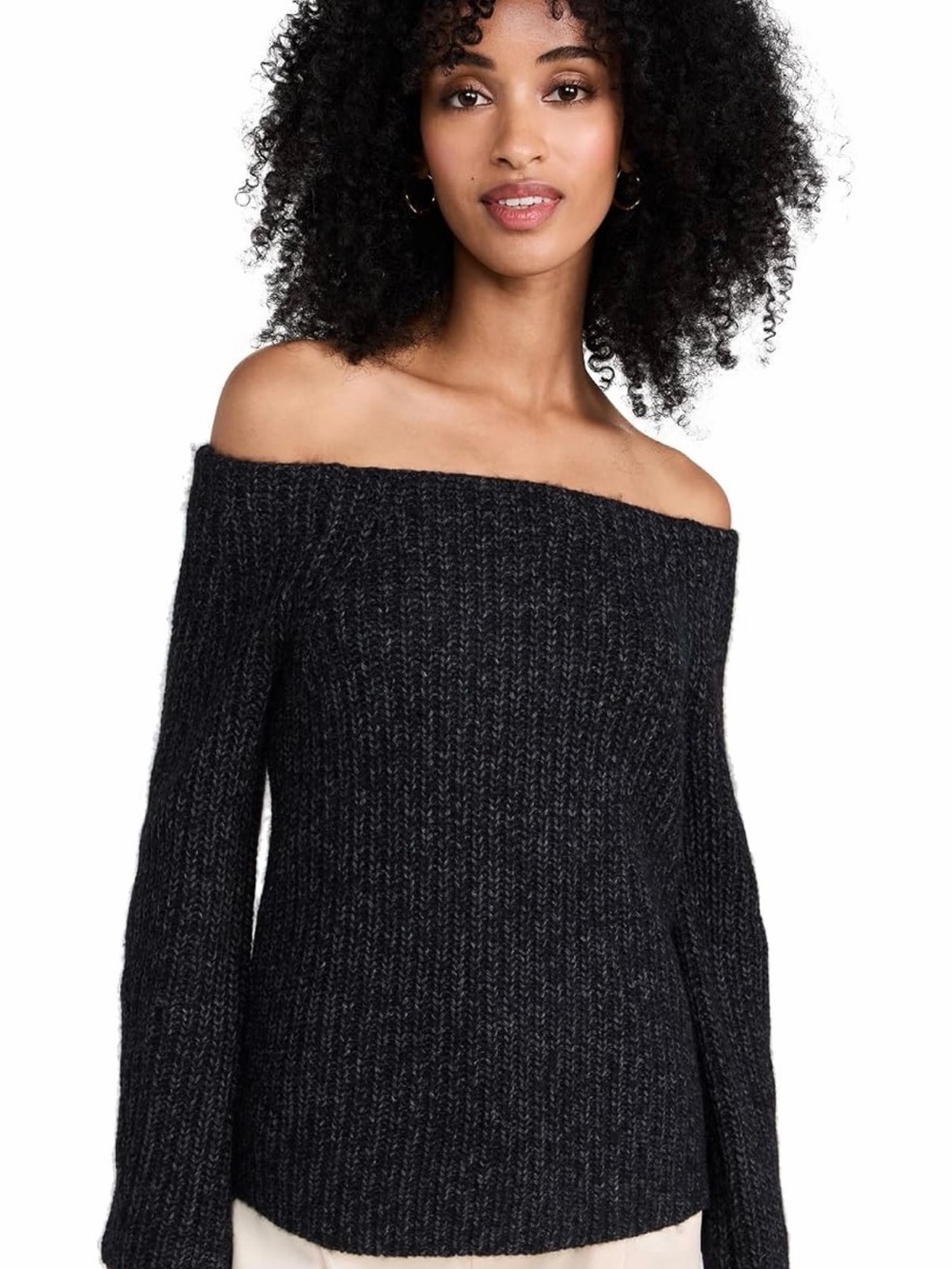 Vince Women's Marl Off Shoulder Sweater XS